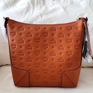 New MCM Klara Monogram Hobo Bag